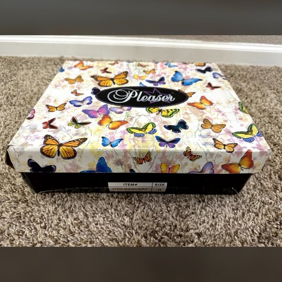 90s Pleasers Black Satin Dolly Platform Heels Ballet Ribbon Goth Formal Witch 8 - Picture 7 of 10